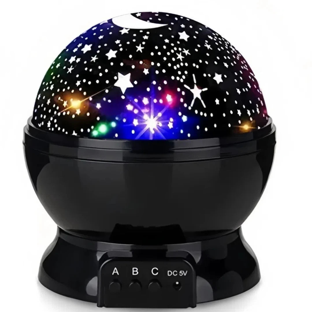 Lámpara de proyector de estrellas, luces nocturnas divertidas para niñas y niños, proyector LED giratorio de cielo estrellado y luna para decoración de habitación infantil