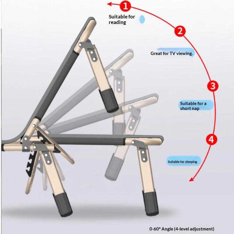 Ropa de cama plegable sencilla para siesta al aire libre, equipo de viaje para acampar, silla de descanso para siesta de oficina para adultos, cama pequeña portátil para exteriores, muebles Canion.