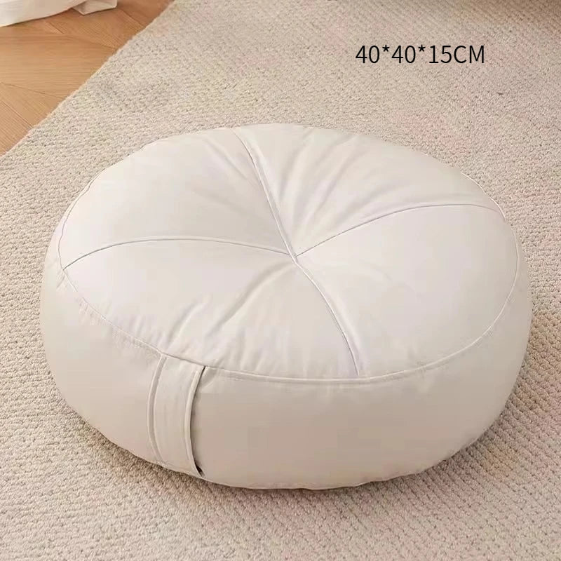 Cojín de futón, tatami, puf, cojín para mirador, cojín acolchado, almohada de cojín, banqueta pequeña, taburete bajo cuadrado redondo