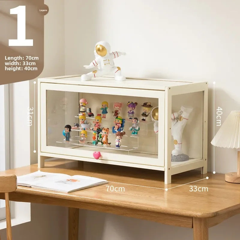 Figura Lego Vitrina Estante Hogar Crema Viento A prueba de polvo Acrílico Transparente Modelo Juguete Caja Ciega Vitrina