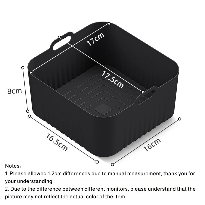 Molde de silicona para freidora de aire para accesorios de freidora de aire Philips HD9252 HD9200 HD9255, compatibilidad con freidoras de aire de 4-5 litros