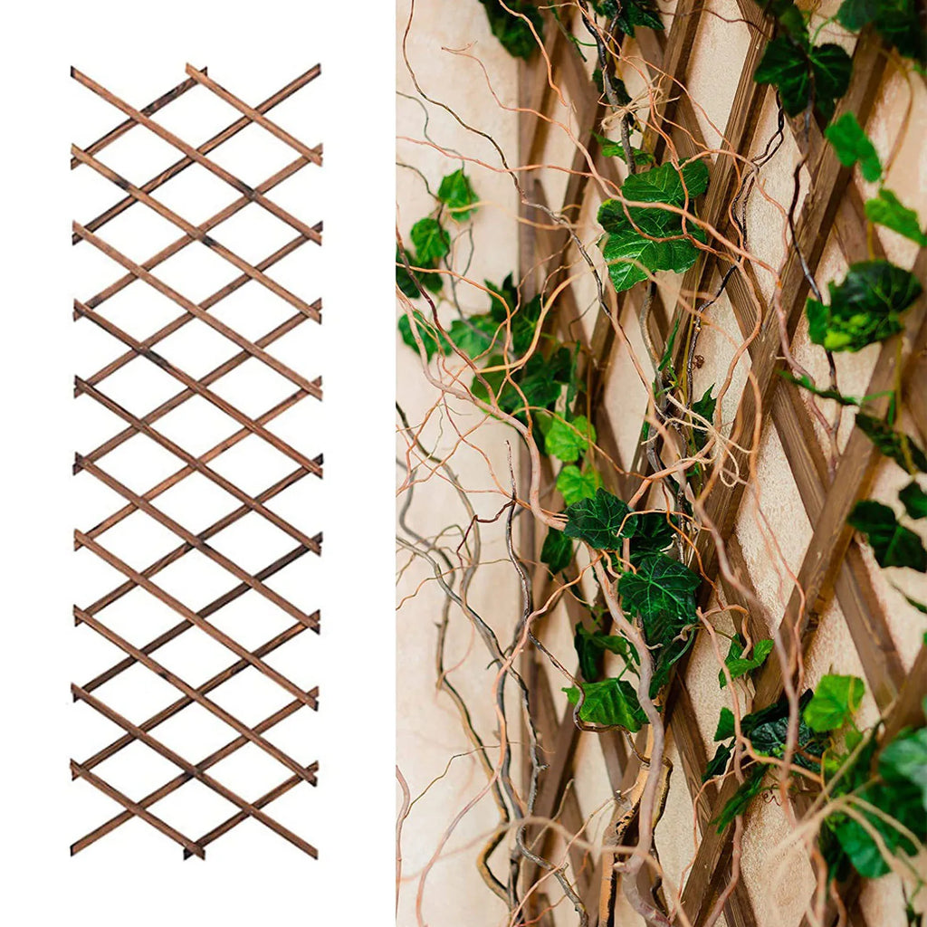 Celosías expandibles para trepar plantas, cerca de pino extensible, soporte para plantas trepadoras, celosías expandibles para trepar plantas
