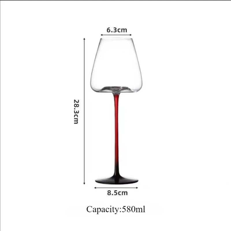 JUSTINLAU Collection Goblet Wine Glass Handmade Crystal Home High Value Goblet High Grade Wine Glass Wedding Party Birthday Gift