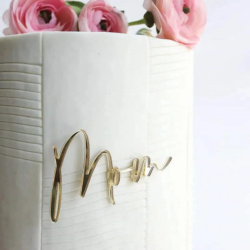 Adorno de pastel de feliz Día de la Madre, diseño simple, dorado, acrílico, MOM, decoraciones para pasteles de fiesta, regalos del Día de la Madre, decoración de postres