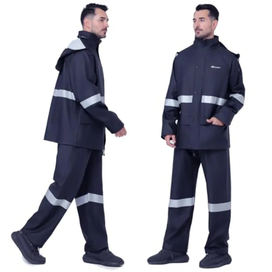 Trajes de lluvia para hombre, impermeables, de alta resistencia, equipo de lluvia, chaqueta y pantalón para mujer