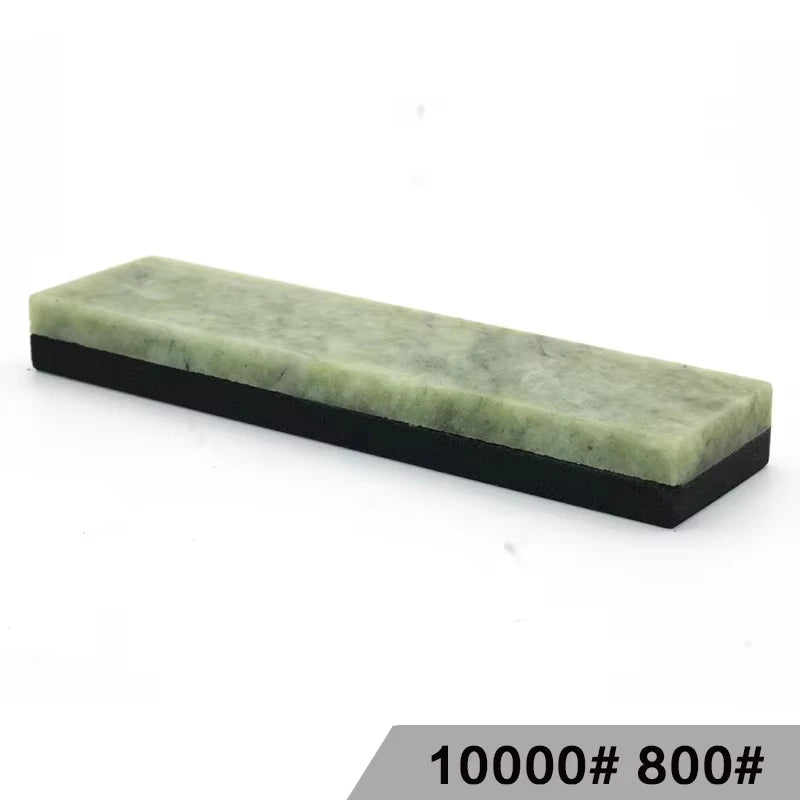 Natural 10000 Honing Tool Super Fine Green Agate Stone Polishing Finishing Bar Whetstone Sharpening for Kitchen Knife Sharpener