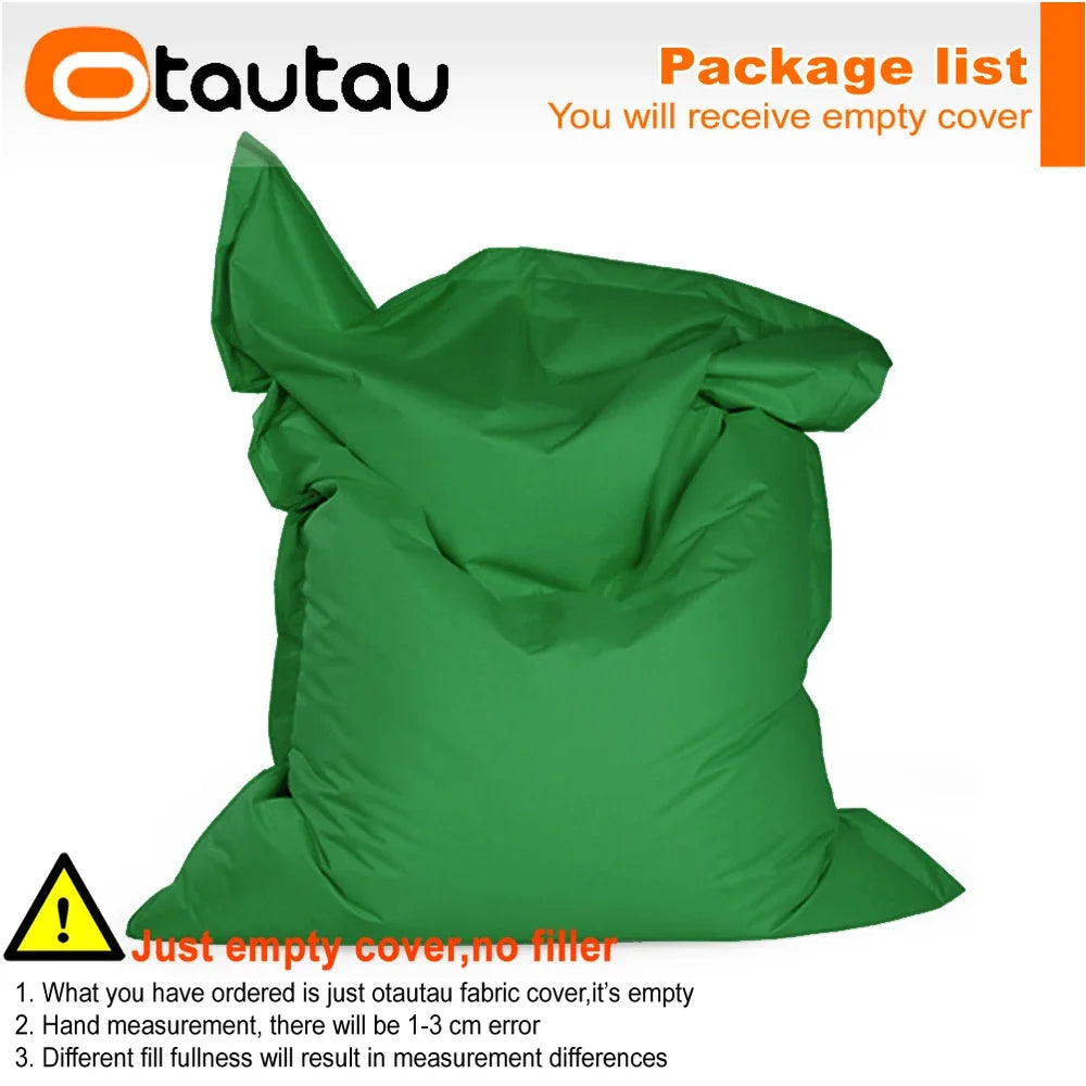OTAUTAU M/L Funda para Puf de Exterior/Hogar 140x180cm DD103【¡Sin Relleno Dentro! ¡Usted Necesita Comprar el Relleno Por Sí Mismo!】