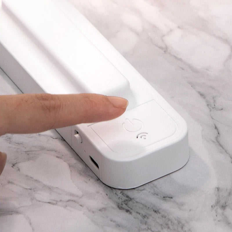 Lámpara de Escritorio LED Plegable Táctil con Control Remoto Lámpara de Pared Regulable Carga USB Oficina Estudio Luz Nocturna de Cabecera