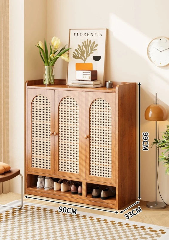 Vertical multi-layer shoe rack, household large capacity living room storage, entrance cabinet, multifunctional storage rack