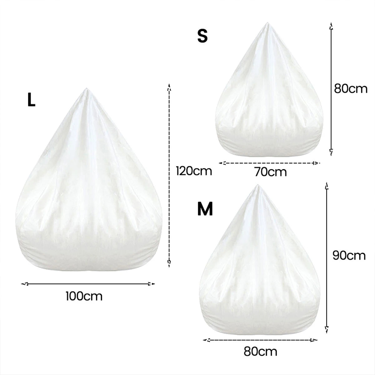 Replacement Sofa Inner Without Filling Removable Washable Lazy Sofa Inner Liner For Bean Bag Living Sofa Chair Pouf Puff Couch
