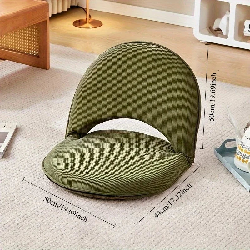 Sillón Tatami, Sillón Plegable para Dormitorio, Sofá Individual Pequeño para Dormitorio, Sillón Pequeño Ajustable, Extraíble y Lavable