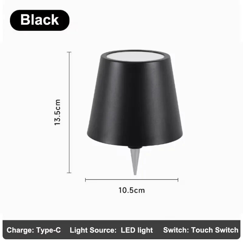 Lámpara de mesa inalámbrica para botellas de vino, luz LED para botellas para uso en exteriores, control táctil, ideal para restaurantes, bares, fiestas y festivales