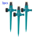 Garden Sprinkler 360° Rotation Irrigation Watering System Agriculture Ground Automatic Tube Adjustable Plug Buried Atomization