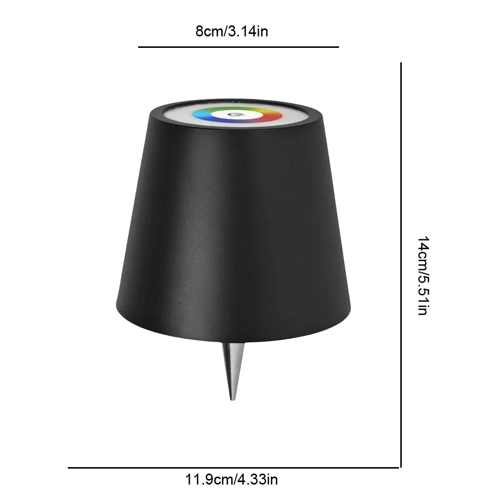 Lámpara de mesa inalámbrica para botellas de vino, luz LED para botellas para uso en exteriores, control táctil, ideal para restaurantes, bares, fiestas y festivales