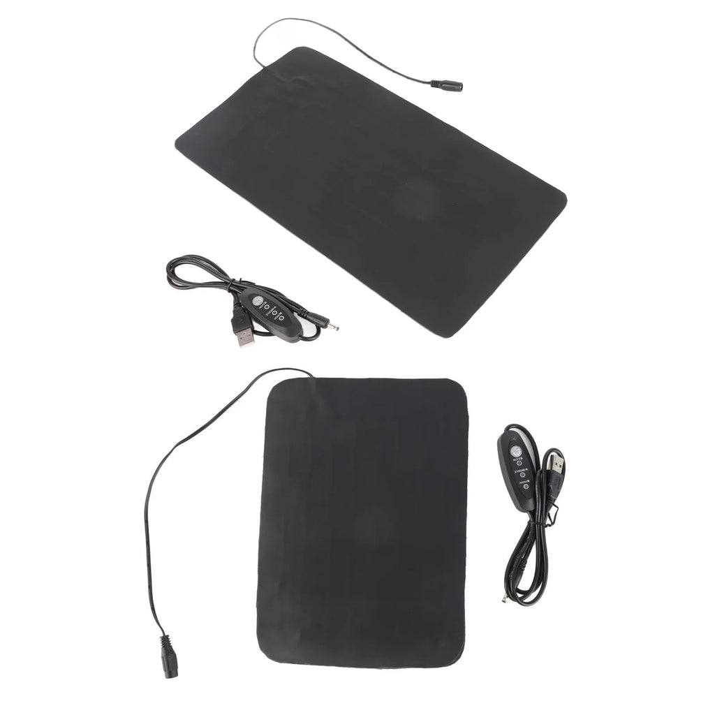 Plant Heating Pad Seedling Heat Mat 3 Gear Temperature Adjustment PU Leather Hydroponic Plant Heating Pad for Indoor Gardening