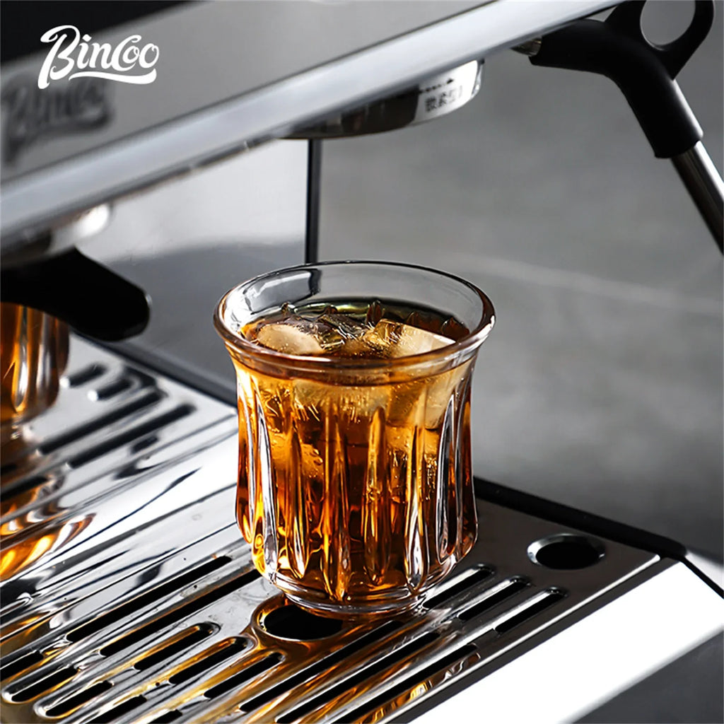 BINCOO 90ml-400ml Taza de Café de Vidrio Vasos para Espresso Cappuccino Latte Taza para Jugo Cócteles Herramientas de Barista para el Hogar y la Cocina