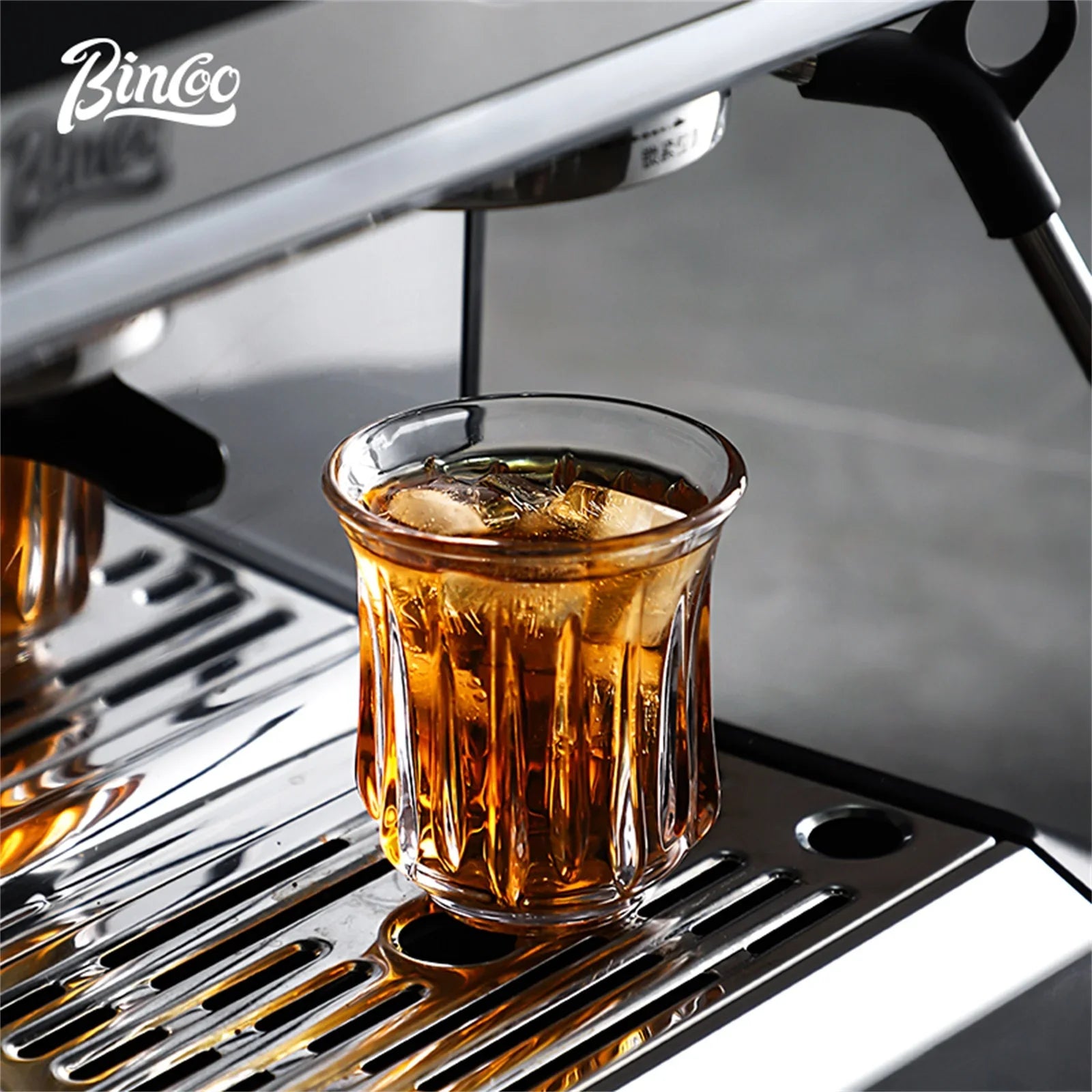 BINCOO 90ml-400ml Taza de Café de Vidrio Vasos para Espresso Cappuccino Latte Taza para Jugo Cócteles Herramientas de Barista para el Hogar y la Cocina