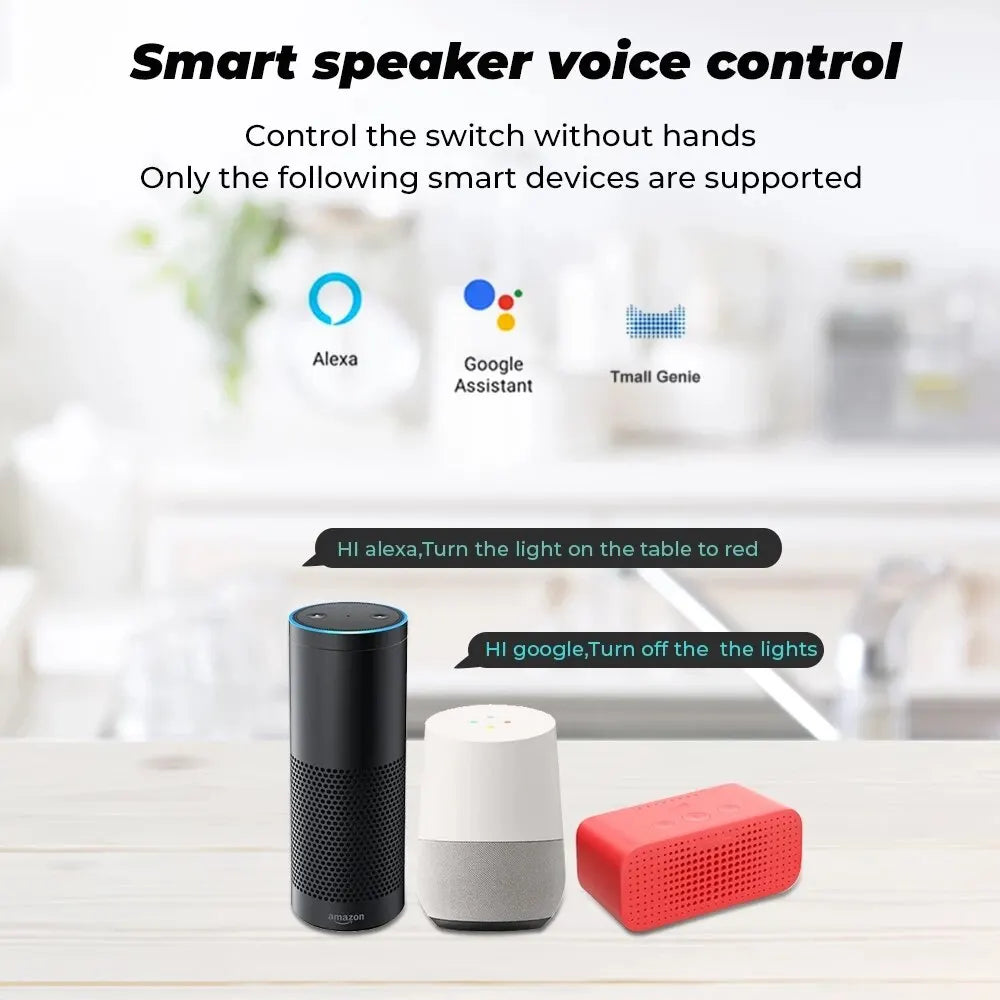 1 unidad WiFi DIY Interruptor Inteligente Inalámbrico Control Remoto Funciona con Alexa Google Home