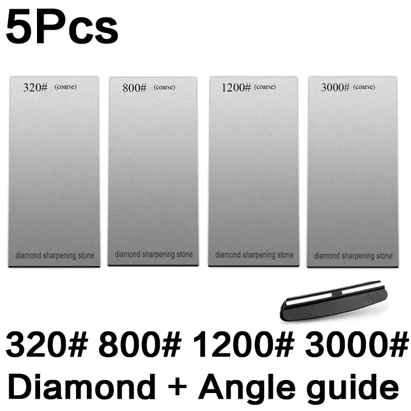 120/600/1500/3000 set Diamond sharpening stone base kitchen whetstone blade sharp bar Apex edge musat knife sharper flakes board