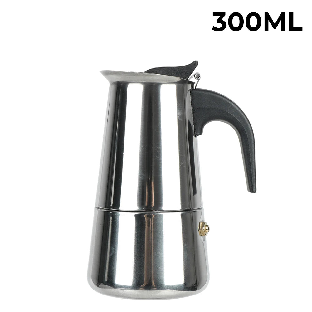New 50ml-600ml Moka Pot Aluminum Household Electric Burner Stove Top Espresso Percolator Coffee Maker Coffee Extraction Pot