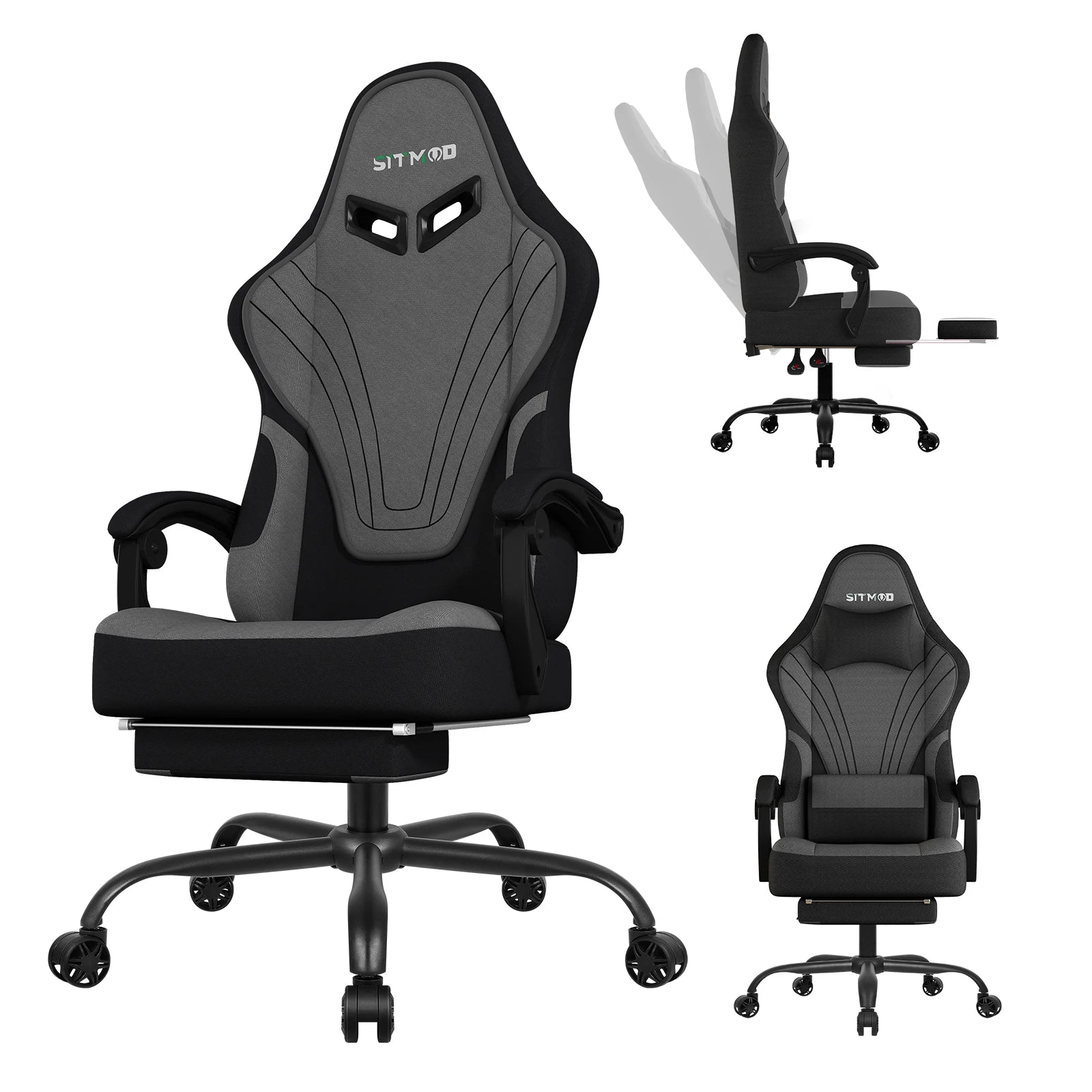 Gaming Chair, Big and Tall Gaming Chairs for Adults with Footrest and Lumbar Support, Comfortable Ergonomic Computer Chair