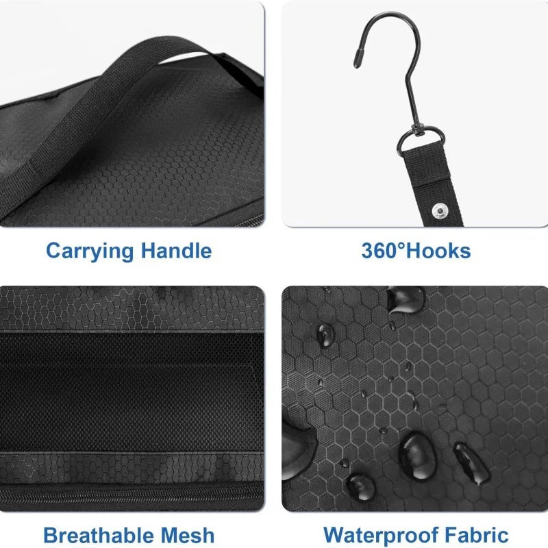 Bolsa de almacenamiento de ropa multifuncional plegable de gran capacidad, bolsa de almacenamiento de ropa colgante para armario, almacenamiento multicapa