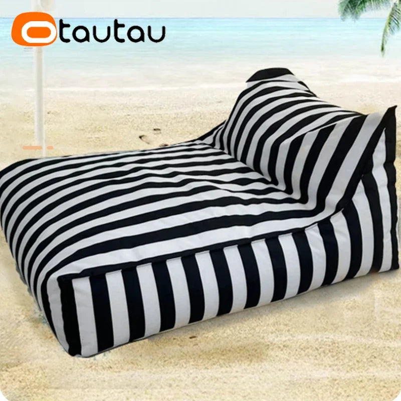 OTAUTAU Funda Impermeable Oxford para Puf Exterior, Tumbona Flotante SF343【¡No Incluye Relleno! ¡Necesita Comprar el Relleno por Separado!】