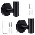 2 unidades de ganchos pulidos para toallas de baño, perchero de acero inoxidable con tornillos, soporte para toallas, gancho para colgar para cocina de hotel