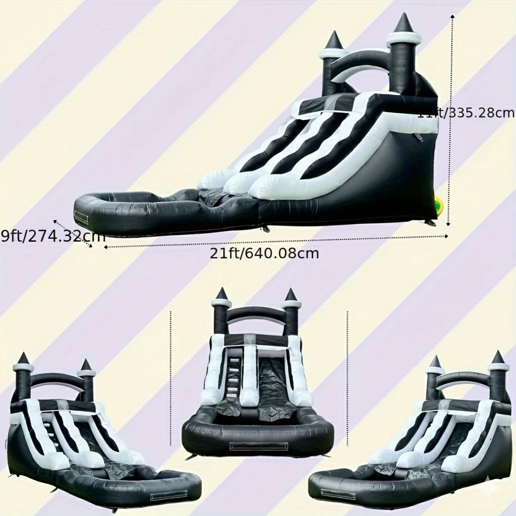 Commercial Grade Inflatable Water Slide with Splash Pool Bouncy Castle for Adults and Kids Includes Blower Customization
