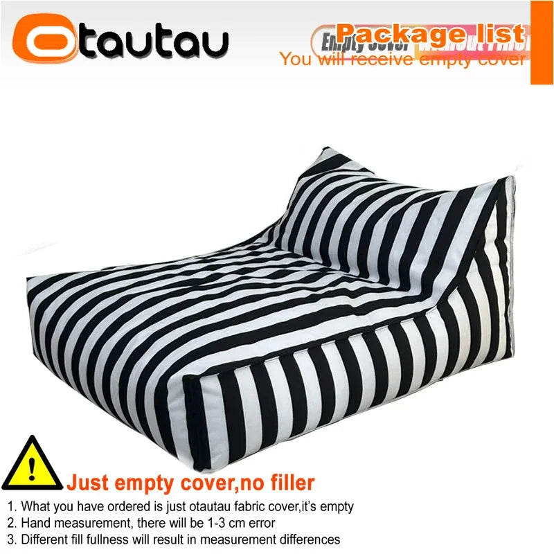 OTAUTAU Funda Impermeable Oxford para Puf Exterior, Tumbona Flotante SF343【¡No Incluye Relleno! ¡Necesita Comprar el Relleno por Separado!】