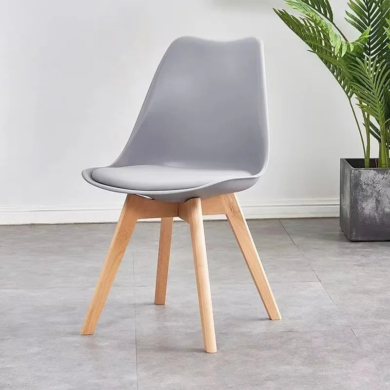 Silla de comedor moderna, silla para el hogar, silla minimalista nórdica con respaldo, silla para mesa de comedor, silla decorativa, sillón para sala de estar.