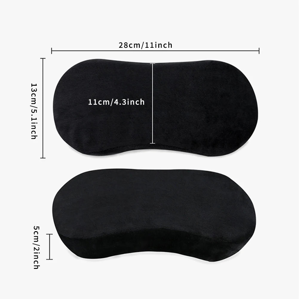 2 almohadillas de reposabrazos de espuma viscoelástica para silla de oficina, cojín de apoyo para codo para alivio de presión en el brazo