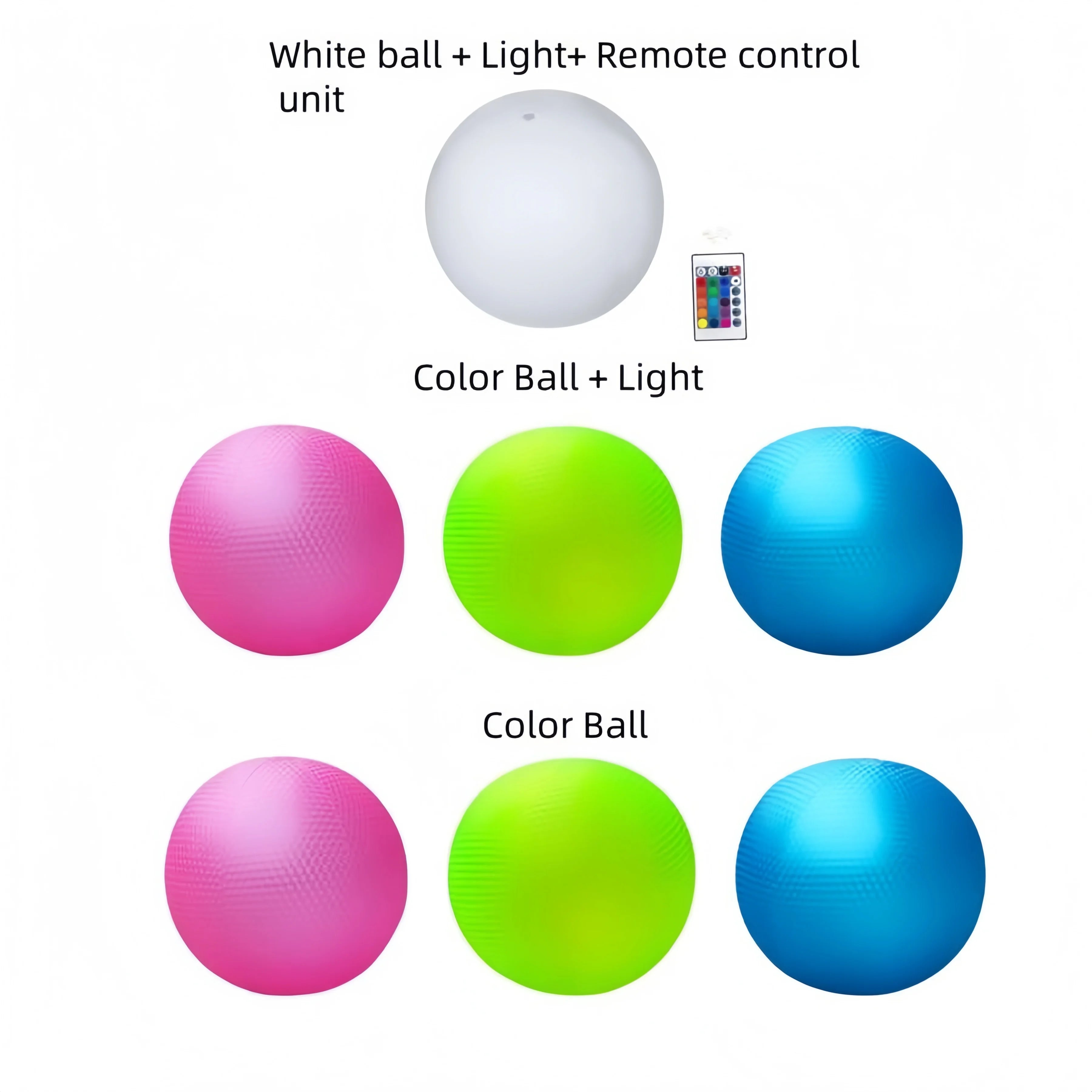 Pelota hinchable de piscina - 1 paquete de pelotas de playa iluminadas con 8 modos de luz, pelotas de juego de piscina y playa para actividades al aire libre o en interiores