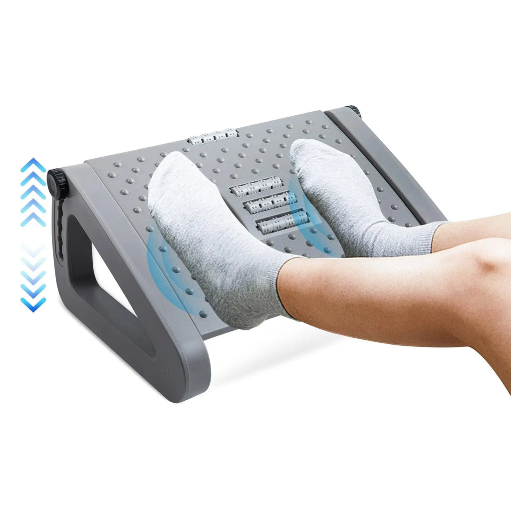 Reposapiés para debajo del escritorio en el trabajo, reposapiés portátil de altura ajustable para el hogar, la oficina