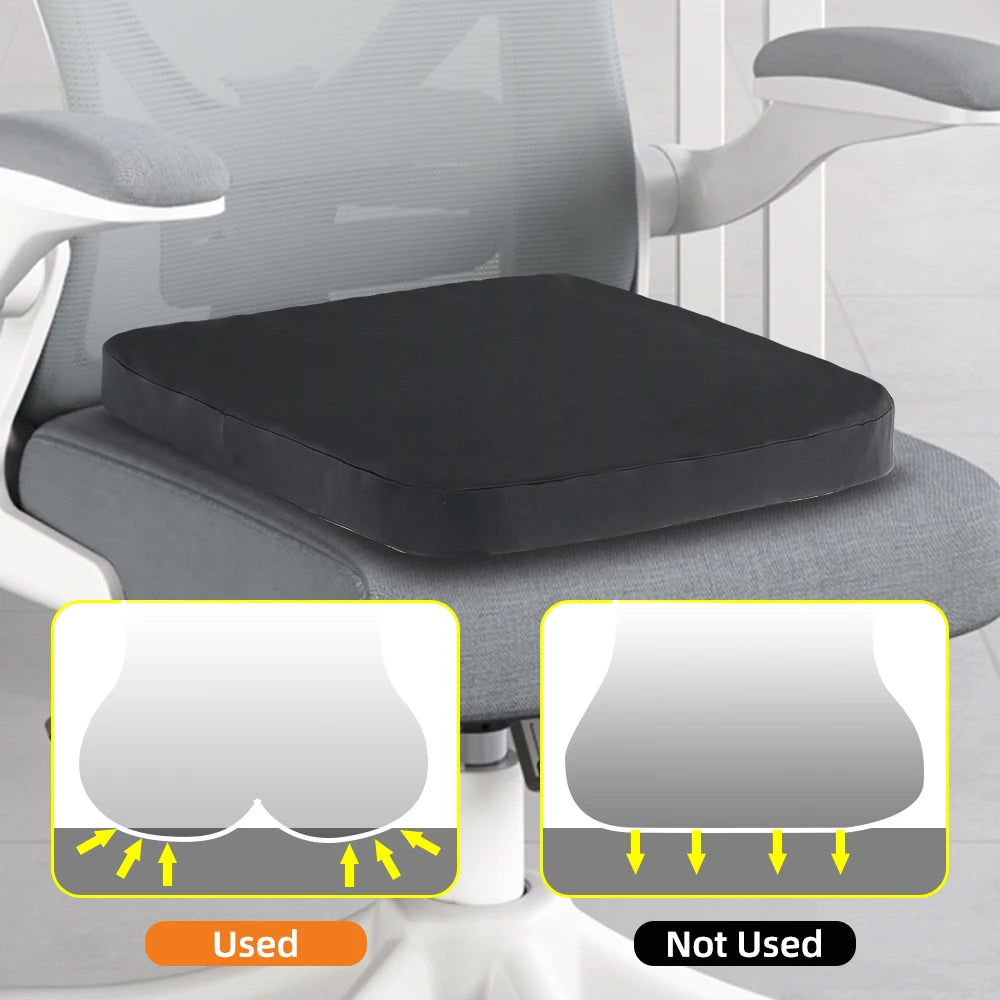 Cojín fresco, alivia la presión sobre los glúteos, tejido fresco que reduce eficazmente la temperatura, cojín de asiento para silla, silla de ruedas