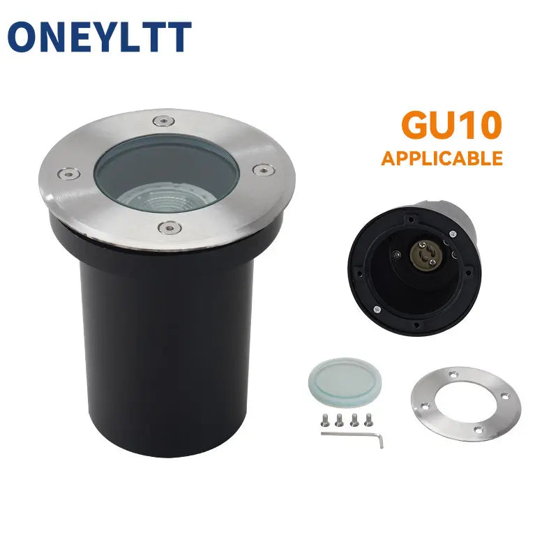 Foco LED empotrable para suelo 12V 85-265V Luces enterradas GU10 MR16 Foco empotrable exterior impermeable Lámparas de suelo subterráneas