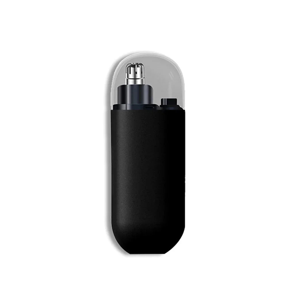Recortador de vello recargable para nariz/orejas para hombres y mujeres - Cuchilla doble impermeable 2 en 1, recortador automático inalámbrico con carga USB