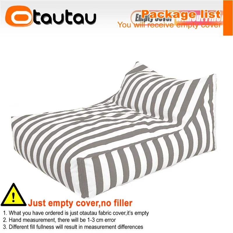 OTAUTAU Funda Impermeable Oxford para Puf Exterior, Tumbona Flotante SF343【¡No Incluye Relleno! ¡Necesita Comprar el Relleno por Separado!】