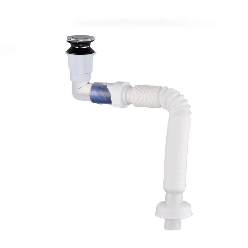 1-3PCS Multi Functional Universal Drain Hand Wash Basin Drain Pipe Basin Drain Pipe Non Adhesive Kitchen Drain Extension Pipe