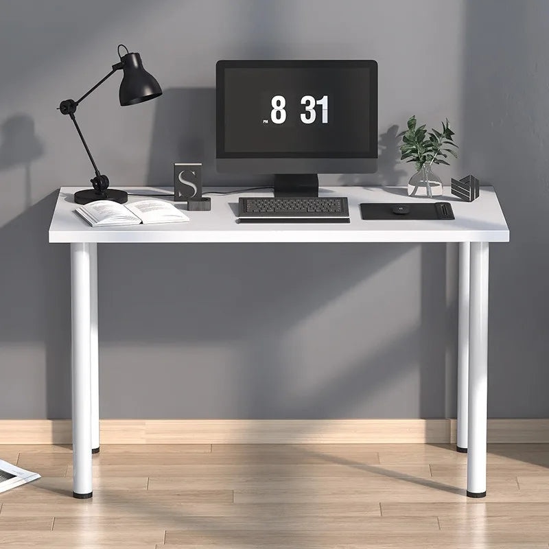 Escritorio de computadora, mesa e-sports para computadora, escritorio de dormitorio, escritorio para el hogar, mesa de escritura doble, mesa rectangular, banco de trabajo