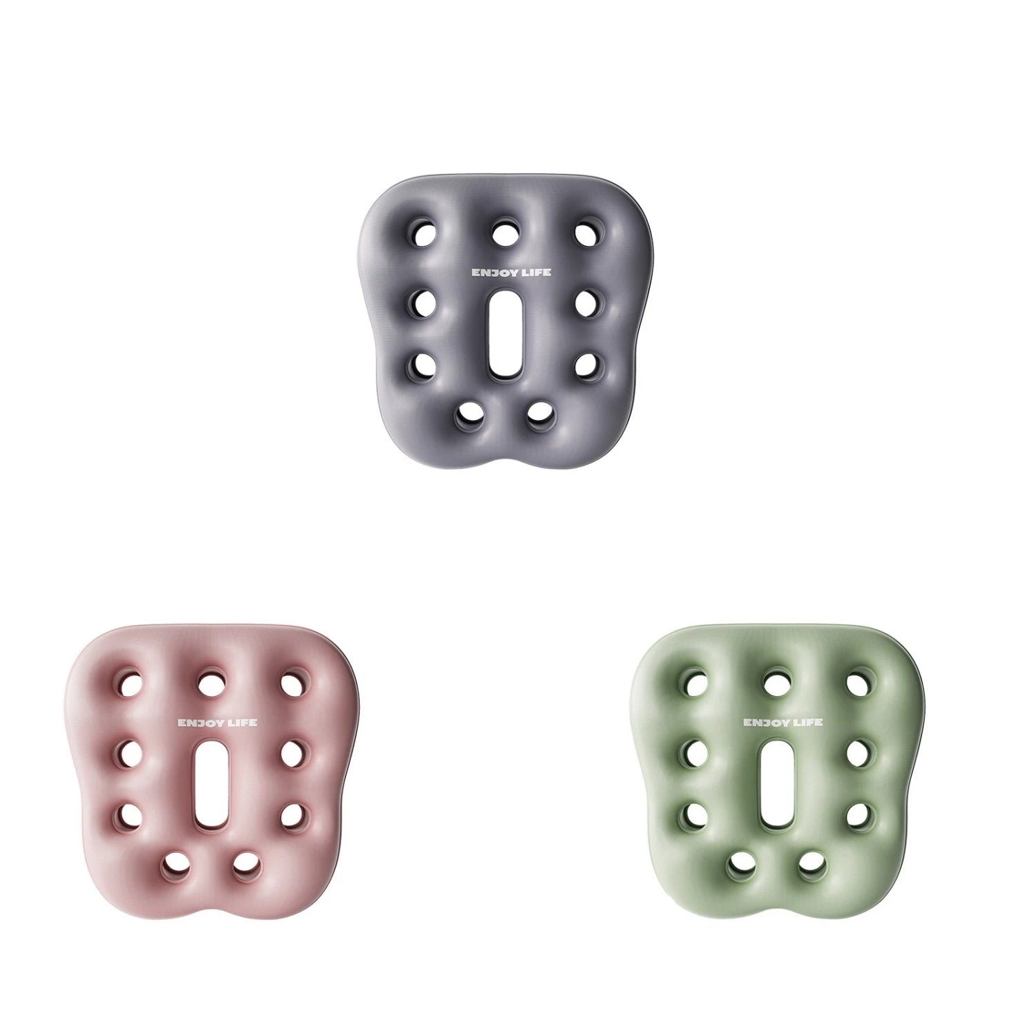 Cojín inflable de PVC para asiento, para almacenamiento portátil, uso en oficina y hogar, cojín antideslizante y transpirable para silla, antihemorroides