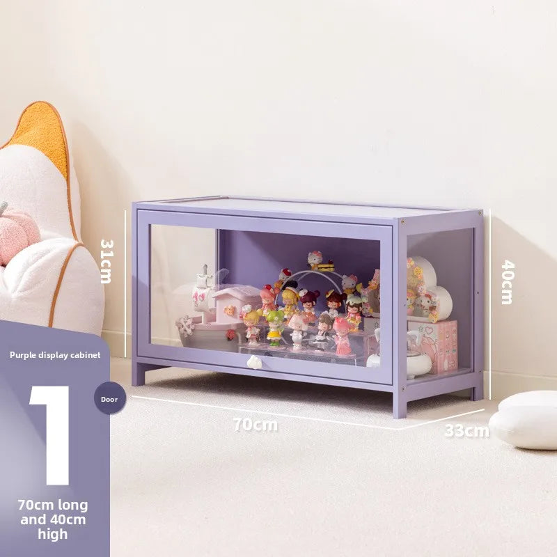 Caja de almacenamiento de figuras, estante de exhibición, caja de almacenamiento a prueba de polvo para bloques de construcción, vitrina para muñecas y figuras