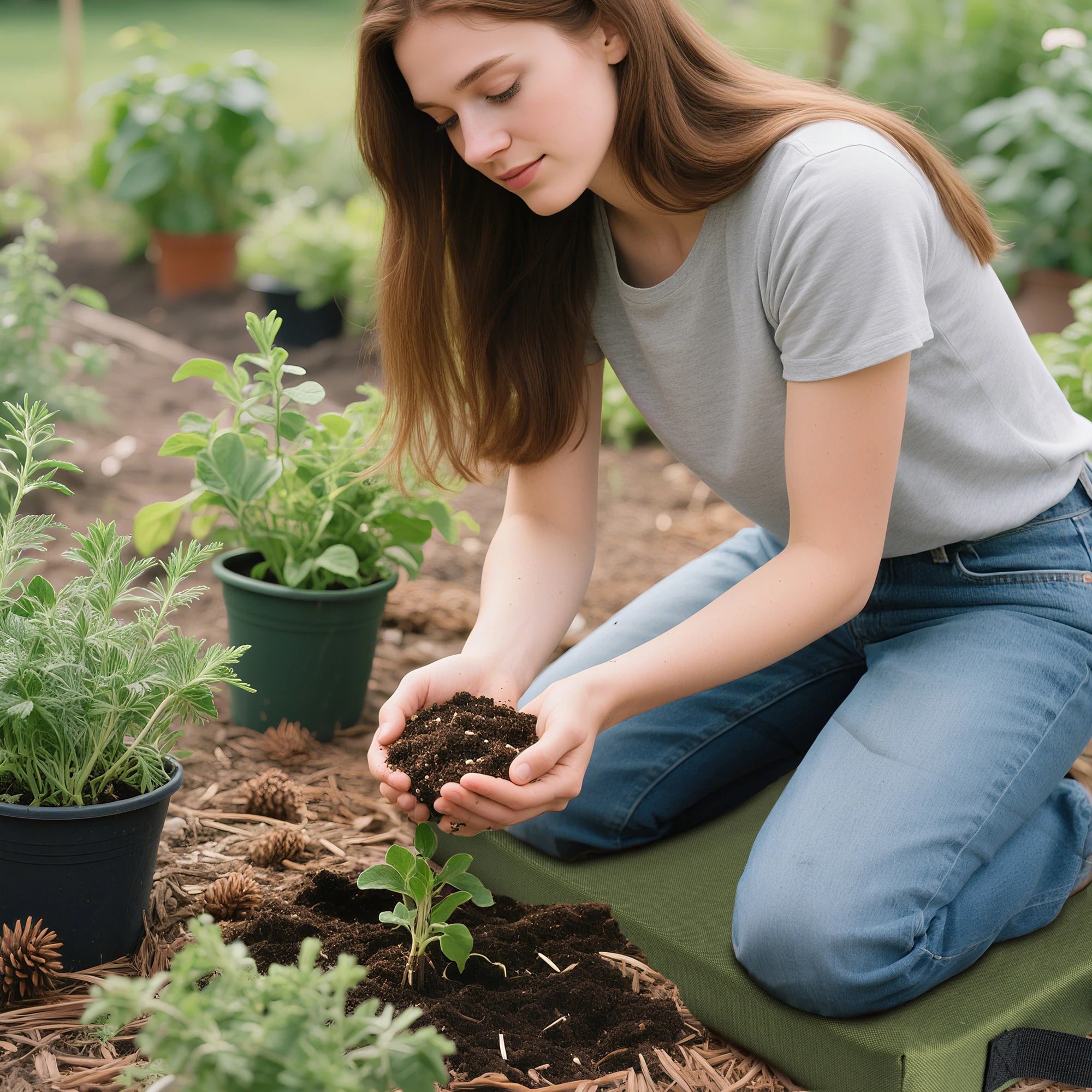 Rodillera de jardín extra gruesa, impermeable, fácil de limpiar, portátil, antideslizante, para jardinería exterior, suelos, reparaciones