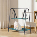 Cat Hammock Window Bed Kitten Sunny Seat Hanging Mount Beds Cat Sofa Wall Pet Hanging Winter Dual-Layer Hammock Cat Climbing