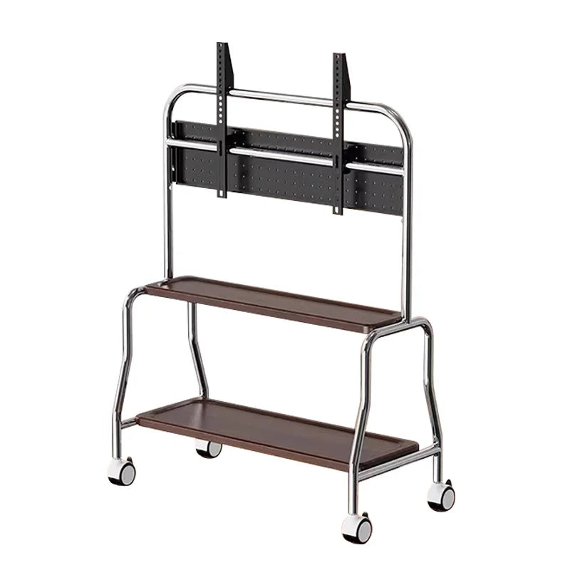 Rolling Floor Mobile TV Stand for 32-75 Inch LCD LED Flat/Curved Panel Screen TVs TV Cart Holds up to 110Lbs Max VESA 600x400mm