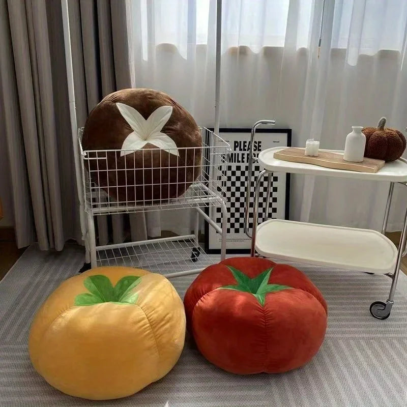 ins creativa seta tomate salón sofá cojín decoración suelo habitación adorno cama ventanal cojín silla