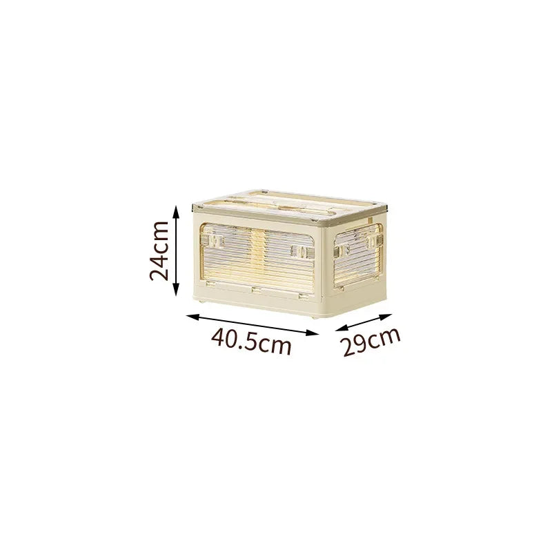 Caja de Almacenamiento Plegable para el Hogar, Caja de Almacenamiento Multifuncional de Gran Capacidad a Prueba de Humedad y Plagas