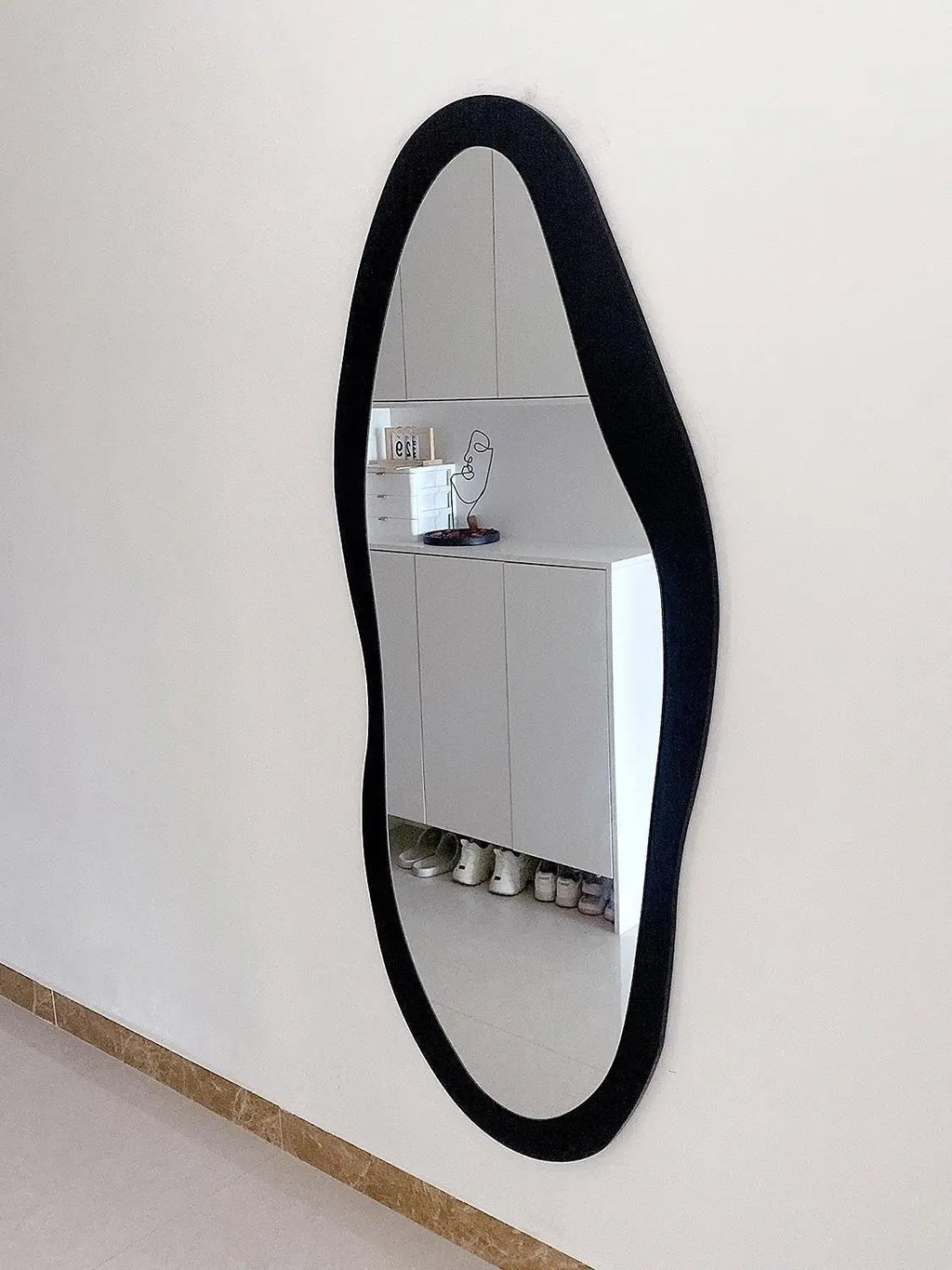 Espejo de cuerpo entero, espejo de forma especial para celebridades de Internet, espejo de pie para el hogar, espejo de pared para dormitorio, espejo de probador