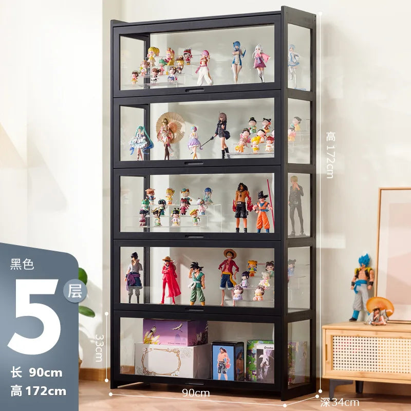 Vitrina de exhibición grande de Lego, figura de acrílico, juguete, adorno, artefacto, vitrina transparente a prueba de polvo, estante de almacenamiento para cajas ciegas