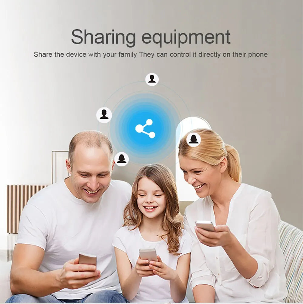 Funciona con el interruptor de luz de pared inteligente Tuya WIFI US/UE con panel táctil de vidrio y control remoto inalámbrico por voz con Alexa Google Home